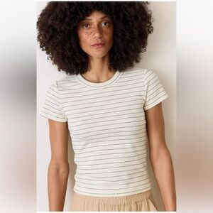 Marine Layer Women's Lexi Rib Sun-In Crew Tee